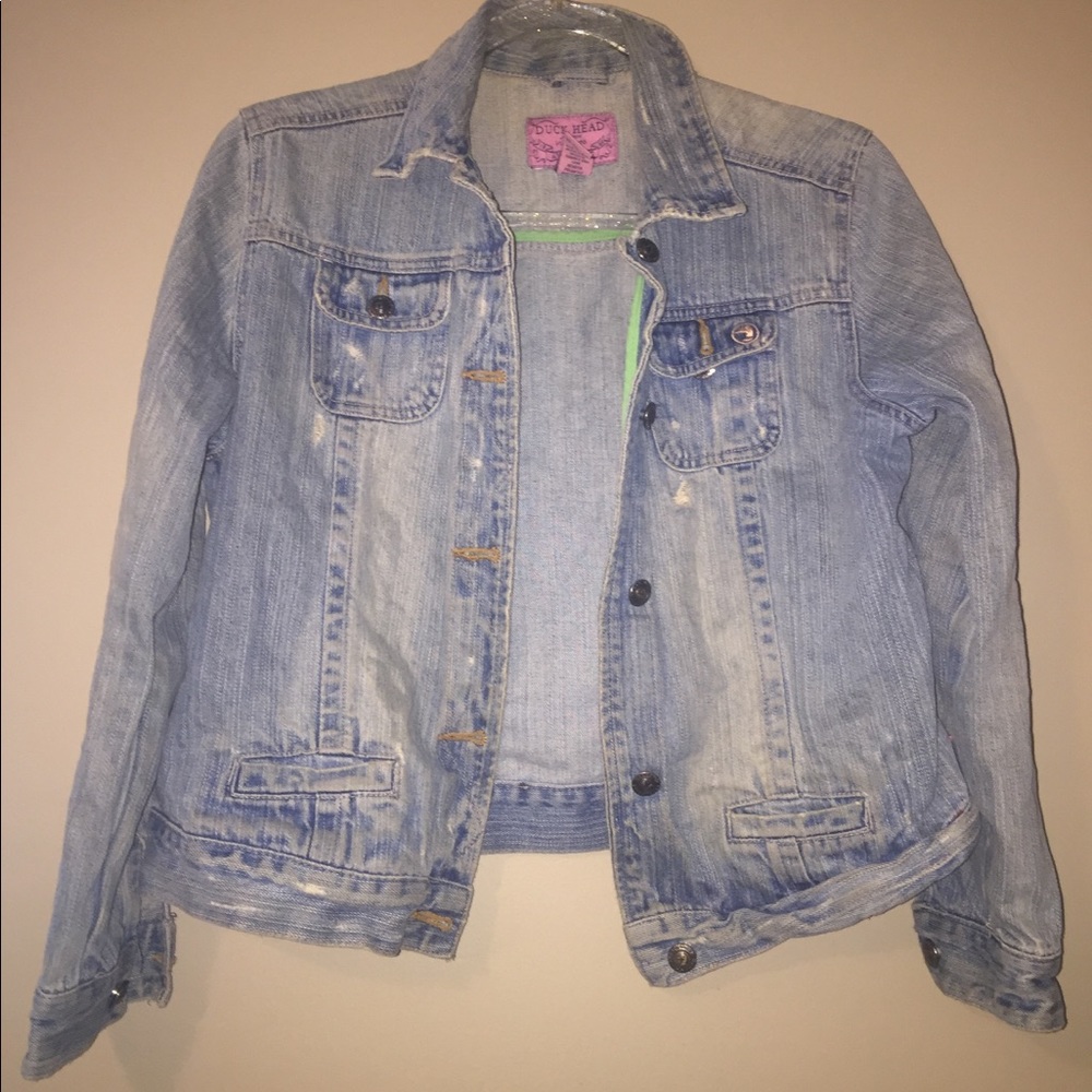 🍁🛍🦆 Duck Head Semi-distressed Jean Jacket